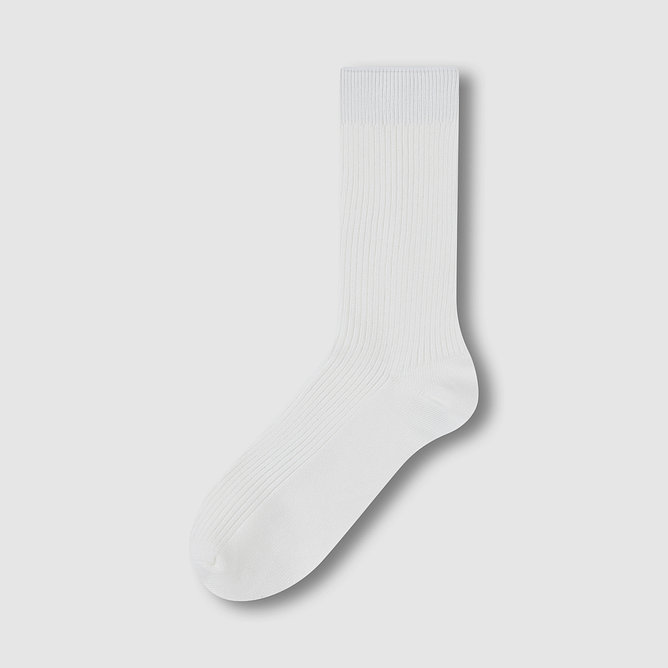 여 코튼 립 장목 양말 1족