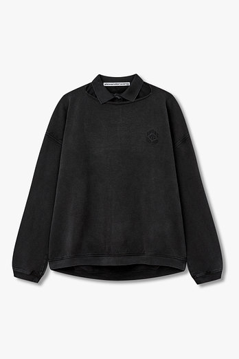 ALEXANDERWANG 폴로 디키 슬래시드 스웻셔츠 | 신세계V