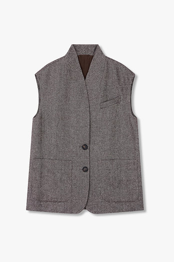 BRUNELLO CUCINELLI 여성 샤이닝 울 블렌드 베스트 | 신세계V