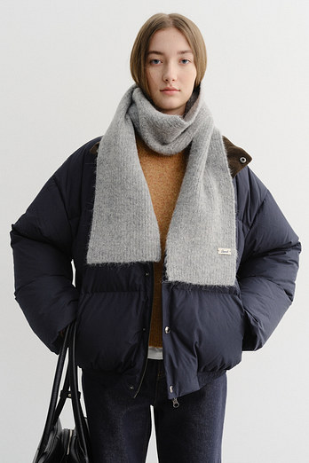 DUNST UNISEX KNITTED ALPACA MUFFLER LIGHT GREY_UDMU5F101G1 | 신세계V