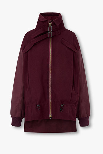 Yohji Yamamoto [REGULATION]비조 하이넥 플란넬 자켓 | 신세계V