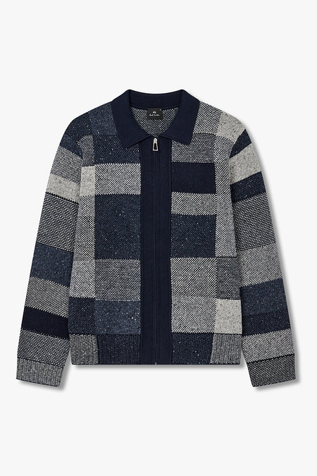 PAUL SMITH [PS PAUL SMITH] 톤 패치워크 집업 가디건 | 신세계V