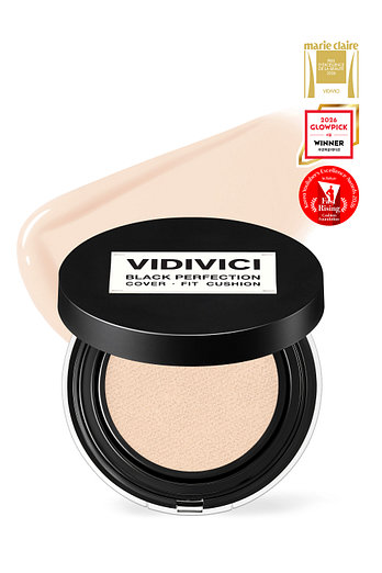 VIDIVICI [아이돌 찜 쿠션] 블랙 퍼펙션 커버 핏 쿠션 본품 SPF40 PA++ (21N 아이보리) | 신세계V