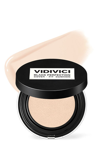 VIDIVICI [아이돌 찜 쿠션] 블랙 퍼펙션 커버 핏 쿠션 본품 SPF40 PA++ (21N 아이보리) | 신세계V