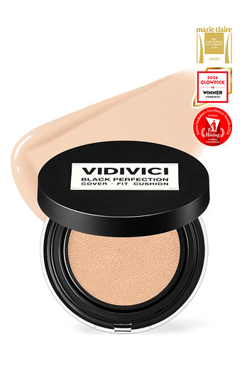 VIDIVICI [아이돌 찜 쿠션] 블랙 퍼펙션 커버 핏 쿠션 본품 SPF40 PA++ (21NW 내추럴) | 신세계V