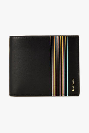 PAUL SMITH 시그니처 스트라이프 블록 폴드 지갑 | 신세계V
