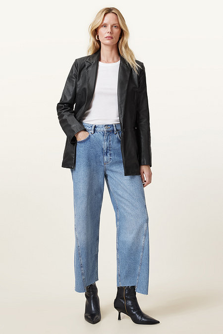 ALLSAINTS 올세인츠 데리 레더 블레이저 W127LB-5 | 신세계V