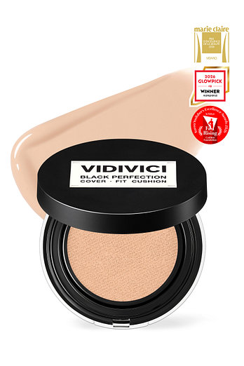 VIDIVICI [아이돌 찜 쿠션]블랙 퍼펙션 커버 핏 쿠션 본품 SPF40 PA++ (23N 샌드) | 신세계V