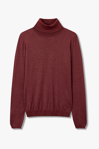 BRUNELLO CUCINELLI 여성 메탈릭 터틀넥 니트 풀오버 | 신세계V
