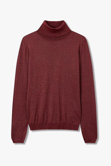 BRUNELLO CUCINELLI 여성 메탈릭 터틀넥 니트 풀오버 | 신세계V