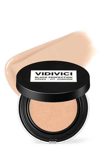 VIDIVICI [아이돌 찜 쿠션]블랙 퍼펙션 커버 핏 쿠션 본품 SPF40 PA++ (23N 샌드) | 신세계V