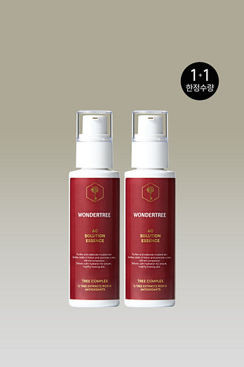 WONDERTREE [1+1&사은품 본품 증정] [트러블 올킬, 피지, 각질] 아크 솔루션 에센스 70ml (딥클린 카밍 폼 클렌징 100ml 본품 증정) | 신세계V