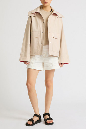 YVES SALOMON [공식] 이브살로몬 후디 더블 파카 | 신세계V