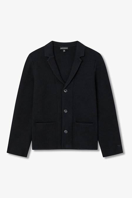 EMPORIO ARMANI JUNIOR [남아] 싱글 니트 블레이저 자켓 | 신세계V