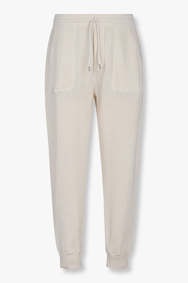 BRUNELLO CUCINELLI(브루넬로 쿠치넬리) 남성 드로스트링 코튼 니트 조거 팬츠 | 신세계V