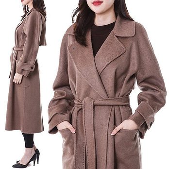 MAX MARA [명품] 막스마라 FELUCA 100% 캐시미어 벨티드 여성 롱 코트10160329 000 057 48078434 | 신세계V