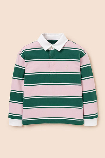 BEANPOLE KIDS [26SS 5%][BEANPOLE KIDS] 럭비 스트라이프 긴소매 티셔츠  라이트 핑크 (BI6141U02Y) | 신세계V