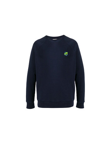 MAISON KITSUNE [MAISON KITSUNE] 15주년 네온 폭스헤드 맨투맨 네이비 FM00385KM0001 NA | 신세계V