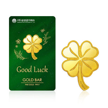 삼성금거래소 [삼성금거래소] 행운의 네잎클로버 골드바 3.75g | 신세계V