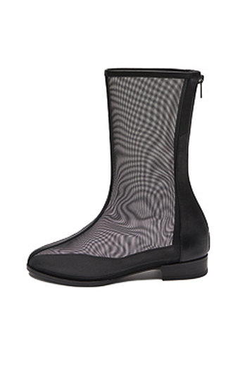 YUJI 90’s SHORT BOOTS MESH BLACK | 신세계V