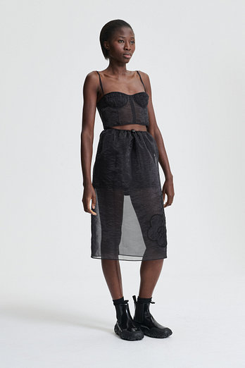 CECILIE BAHNSEN ANYA BUSTIER (블랙) | 신세계V