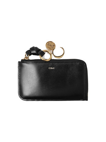 CHLOE [CHLOE] 26SS 알파벳 로고 스몰 코인 카드지갑 블랙 CHC25SP535O16 001 | 신세계V