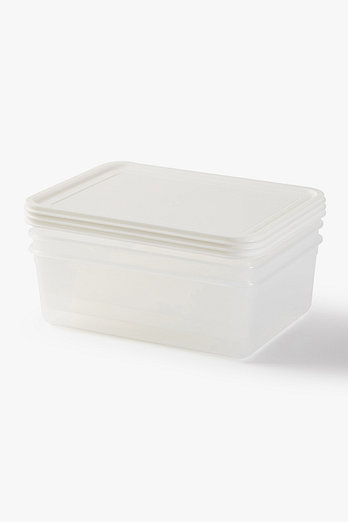 JAJU 소프트싱싱 간편용기_2300ml_3개_아이보리 | 신세계V