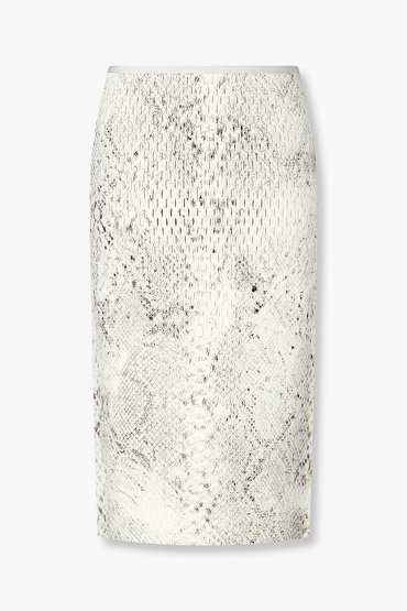 ALEXANDERWANG(알렉산더왕) 스네이크 텍스처드 레더 스커트 | 신세계V