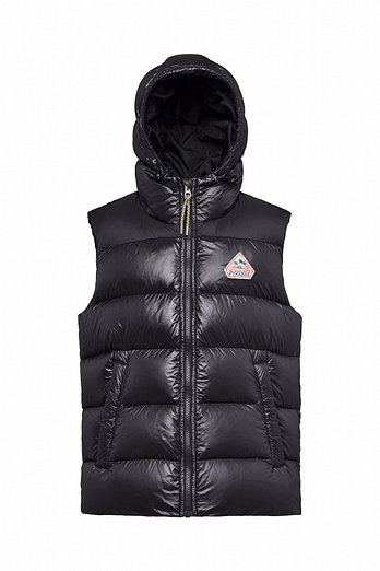 PYRENEX 존 (JOHN HOODED) 다운 후드 베스트 - BLACK_PYKVE5F001BK | 신세계V