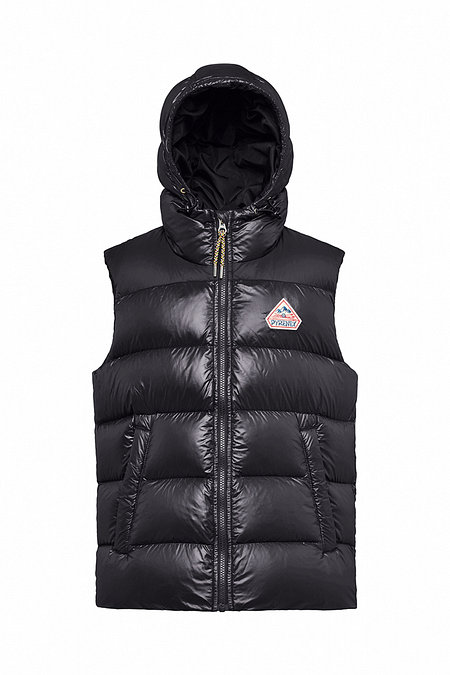 PYRENEX 존 (JOHN HOODED) 다운 후드 베스트 - BLACK_PYKVE5F001BK | 신세계V