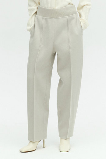 L`H.A.S HANDMADE WOOL BLEND PANTS_LIGHT BEIGE | 신세계V