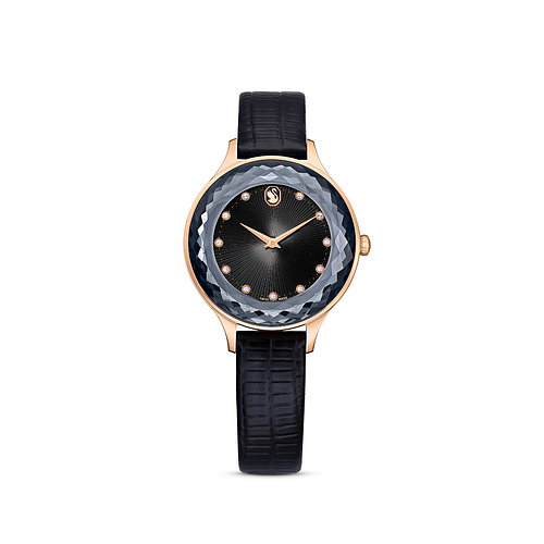 SWAROVSKI(스와로브스키) [스와로브스키/본사정품] Octea Nova 블랙 레더 시계 5650033 | 신세계V