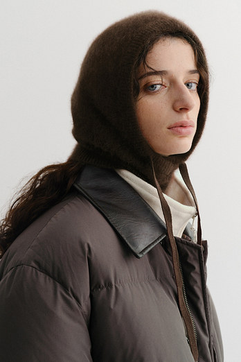 DUNST HOODY BALACLAVA DEEP BROWN_UDHE5F102W3 | 신세계V