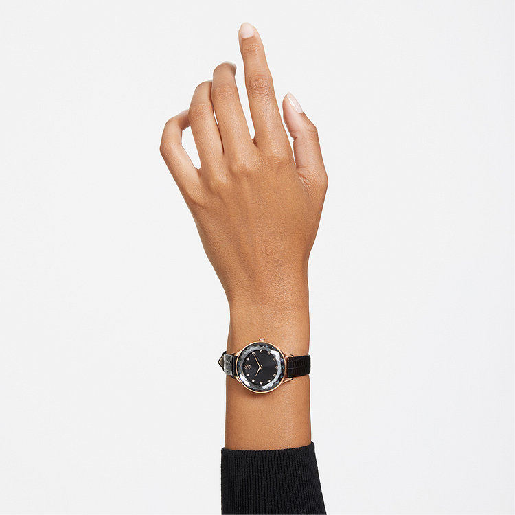 SWAROVSKI(스와로브스키) [스와로브스키/본사정품] Octea Nova 블랙 레더 시계 5650033 | 신세계V