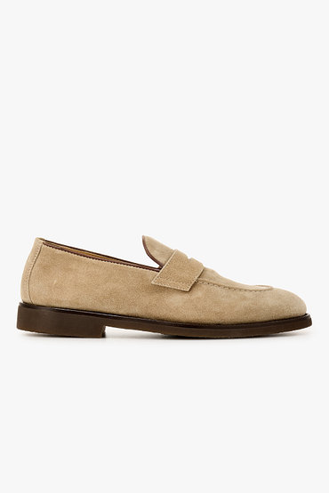 BRUNELLO CUCINELLI(브루넬로 쿠치넬리) 남성 스웨이드 페니 로퍼 | 신세계V