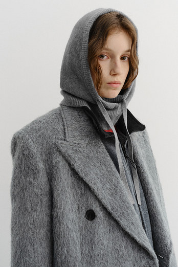 DUNST HOODY BALACLAVA MELANGE GREY_UDHE5F102G2 | 신세계V