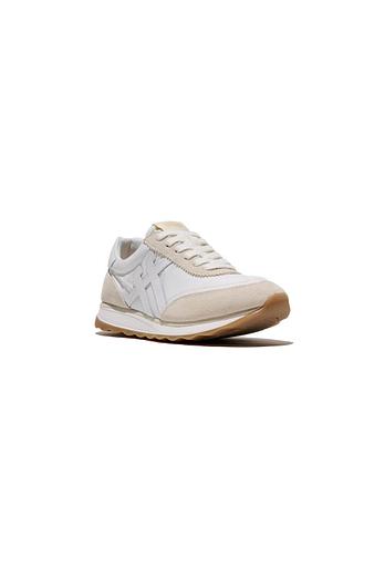FITFLOP [핏플랍][삼성물산공식] 여성 레트로Q FF 패브릭/스웨이드 스니커즈  어반 화이트 믹스 (FT61K2N161) | 신세계V