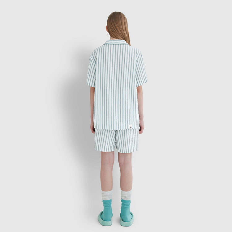 [Patina by JAJU] [공용] 서프 시어서커 4부 파자마 세트 [S~XL]