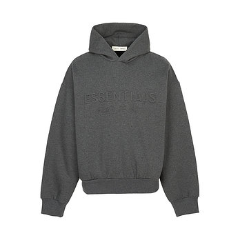 FEAR OF GOD [FEAR OF GOD] 피어오브갓 에센셜 남성 기모 후드티 192HO256211F CHARCOAL HEATHER | 신세계V