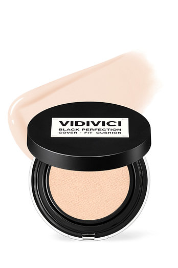 VIDIVICI [아이돌 찜 쿠션] 블랙 퍼펙션 커버 핏 쿠션 본품 SPF40 PA++ (21NC 베이지) | 신세계V