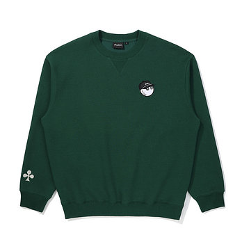 MALBON GOLF 킹 오브 클럽 라운드 맨투맨 GREEN (MAN) | 신세계V