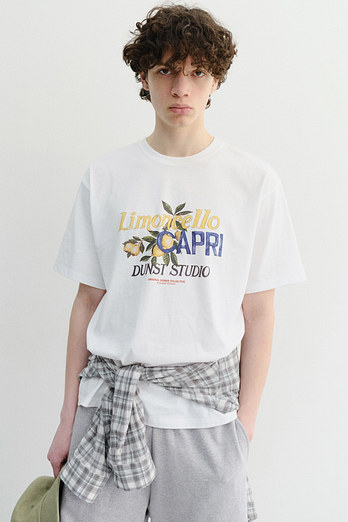 DUNST UNISEX LIMONCELLO T-SHIRT OFF WHITE_M_UDTS6B148OW | 신세계V