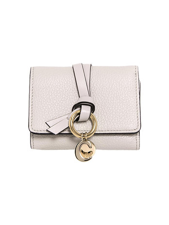 CHLOE [CHLOE] 26SS 알파벳 미니 코인 반지갑 와일드그레이 CHC21WP946F57 084 | 신세계V