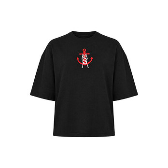 MSGM [명품] 15주년 닻 자수 반팔 티셔츠 블랙 2641MDM171 195298 99 50840575 | 신세계V