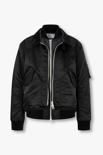 SACAI 남성 코튼 나일론 트윌 블루종 | 신세계V