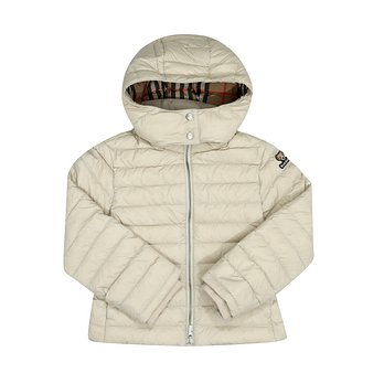 BURBERRY 버버리 8109349 A2015 토마스 베어 로고 패치 후드 여아 아동 패딩 (성인착용가능) | 신세계V