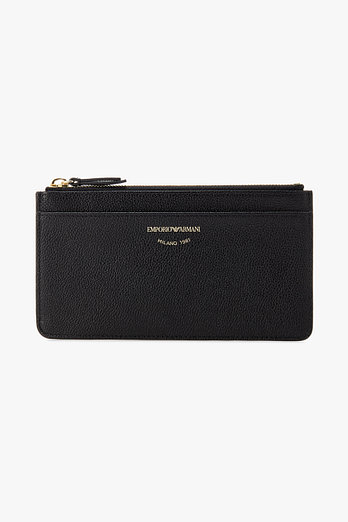 EMPORIO ARMANI 여성 MyEA 디어 프린트 지퍼 카드 지갑 | 신세계V