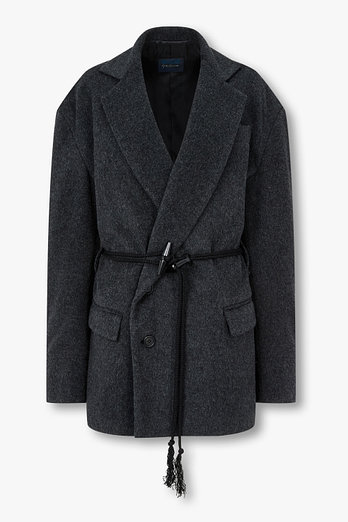 Yohji Yamamoto [REGULATION]토글 스트링 벨트 자켓 | 신세계V