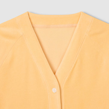 여 코튼 벨로아 라운지 가디건