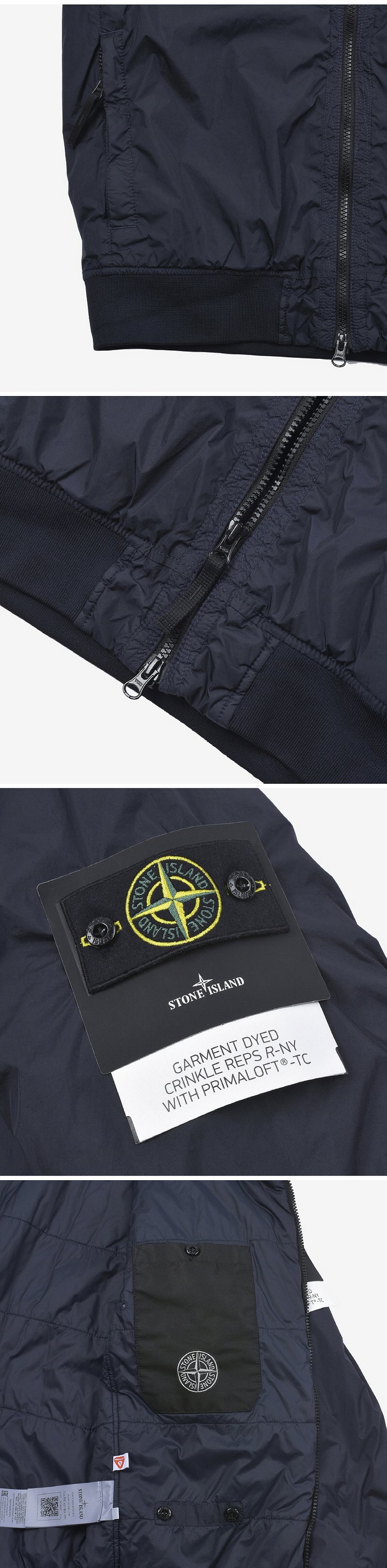 STONE ISLAND(스톤아일랜드) 스톤아일랜드 40723 V0020 (771540723) 크링클랩스 프리마로프트 와펜 로고 ...